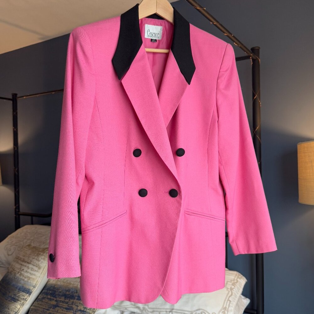 Vintage 90s Pink Blazer - Picture 1 of 11